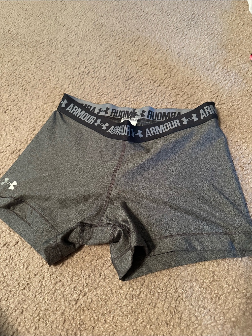 Under Armour Women's Athletic Compression Shorts Gray